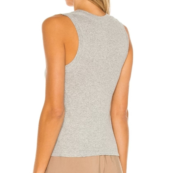 Free People U Neck Tank Heather Grey Size M - Picture 7 of 7